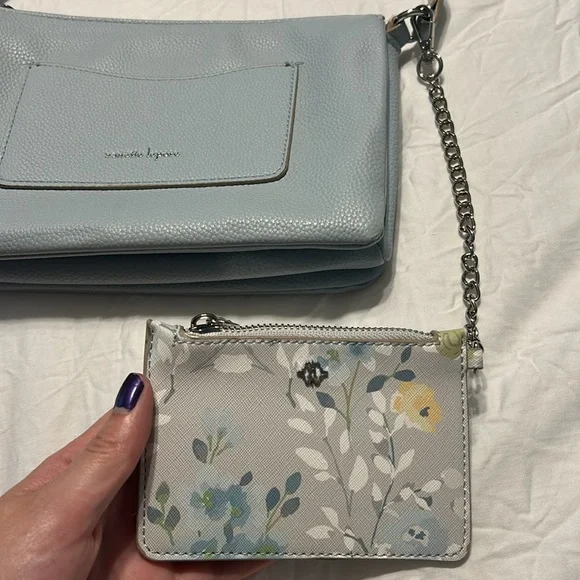 Nanette Lepore Light Blue Crossbody with Card Holder/Wallet - Picture 3 of 16